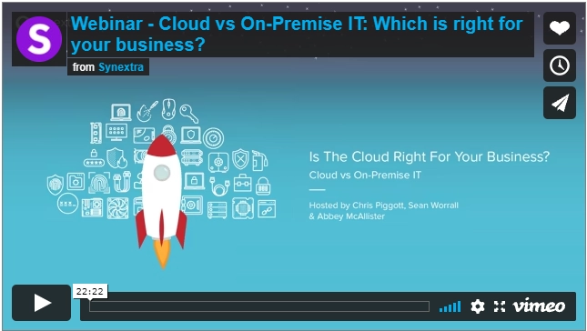 Cloud vs On Premise IT Webinar
